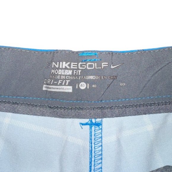 Nike Men's Golf Dri-Fit Shorts Plaid Size: 40 - Picture 3 of 4
